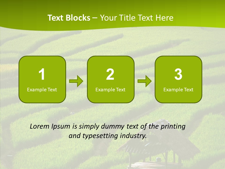 Green Steps Food PowerPoint Template