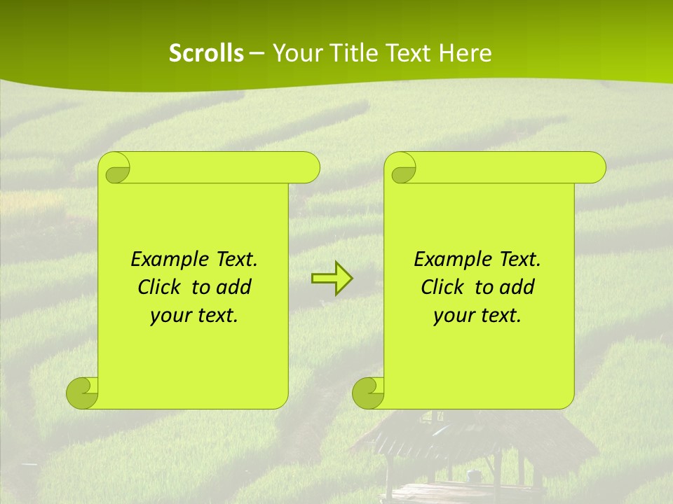 Green Steps Food PowerPoint Template