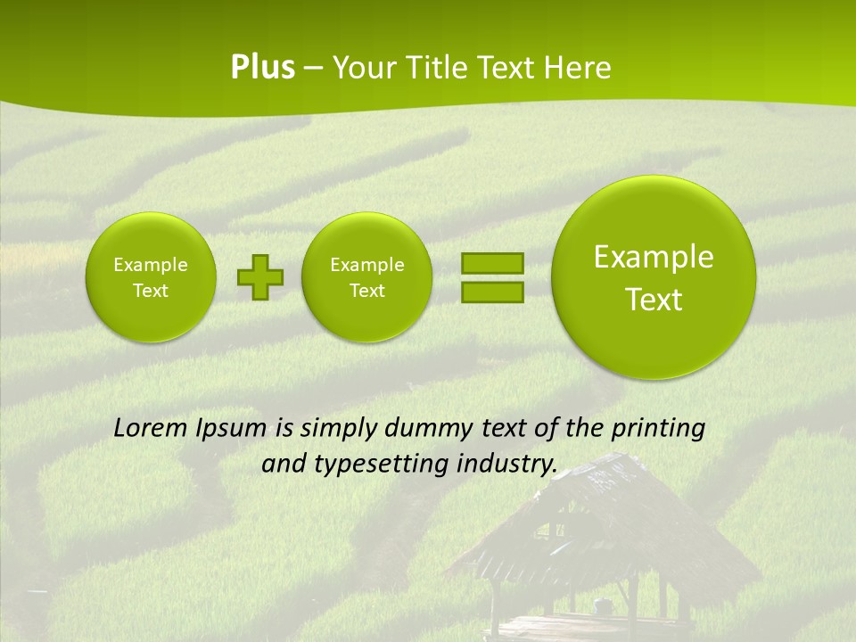 Green Steps Food PowerPoint Template