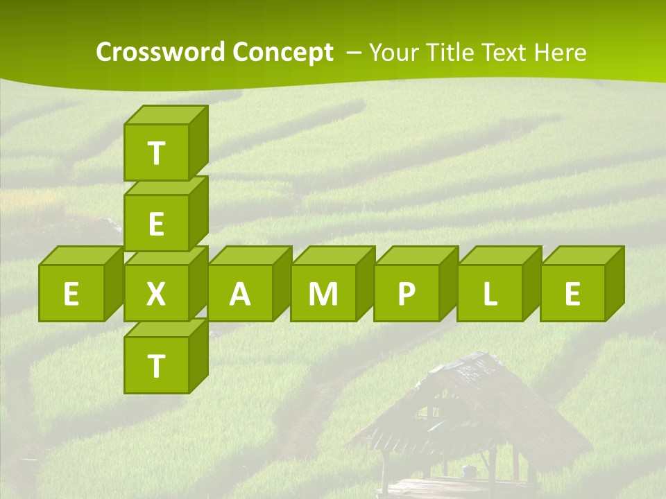 Green Steps Food PowerPoint Template