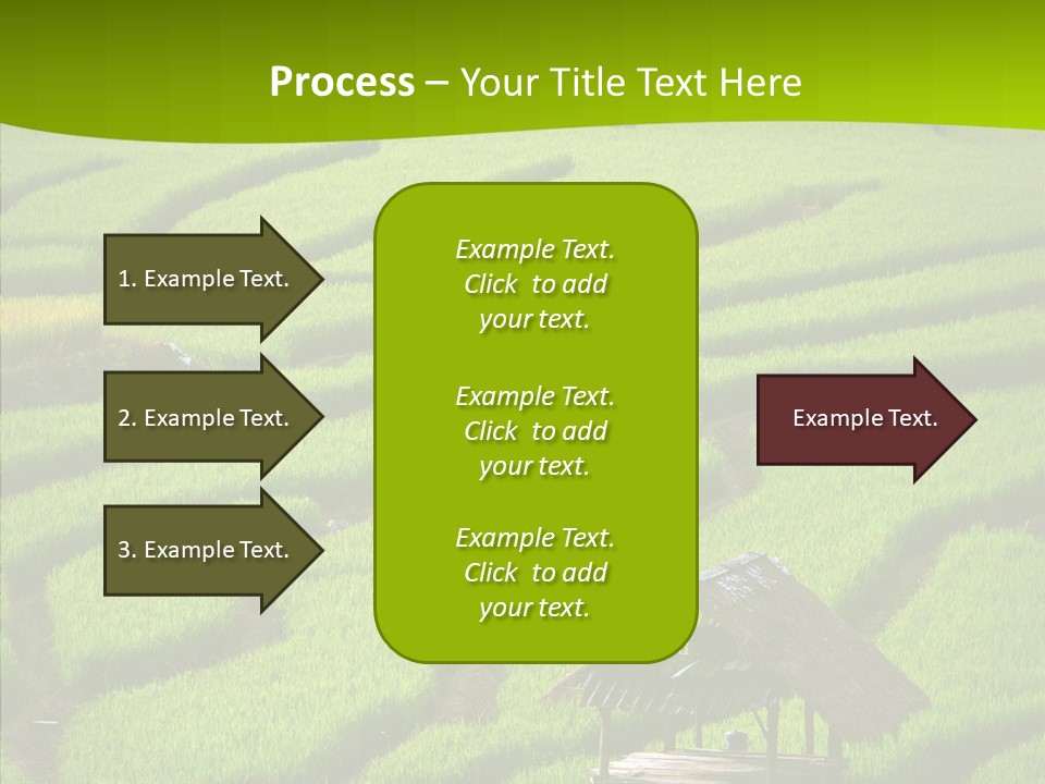 Green Steps Food PowerPoint Template