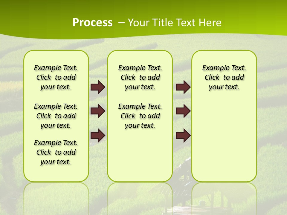 Green Steps Food PowerPoint Template