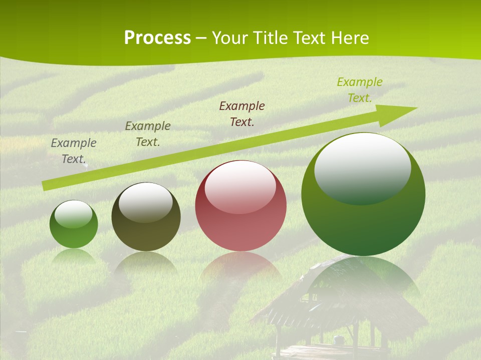 Green Steps Food PowerPoint Template