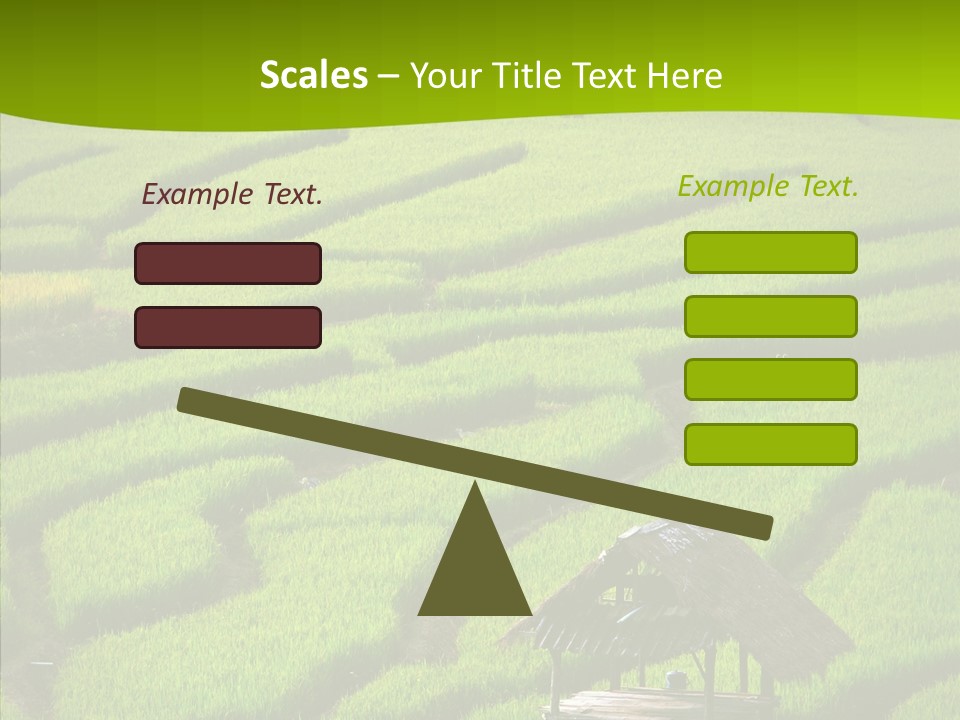 Green Steps Food PowerPoint Template