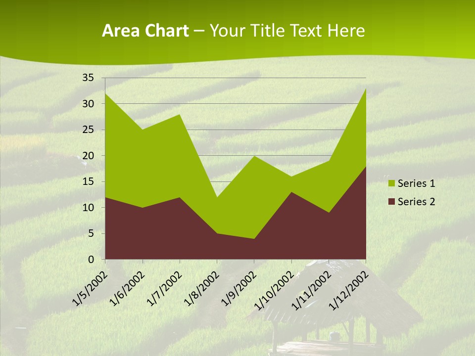 Green Steps Food PowerPoint Template