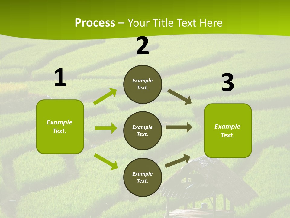 Green Steps Food PowerPoint Template