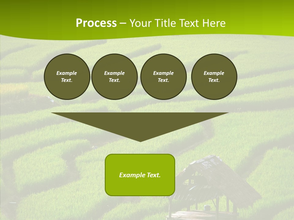 Green Steps Food PowerPoint Template