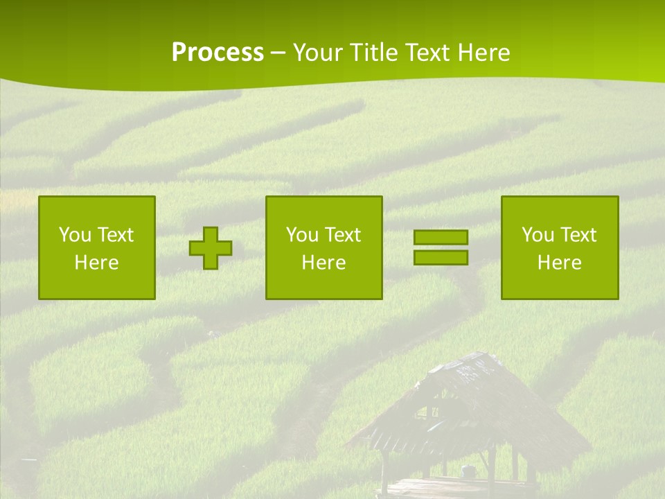 Green Steps Food PowerPoint Template