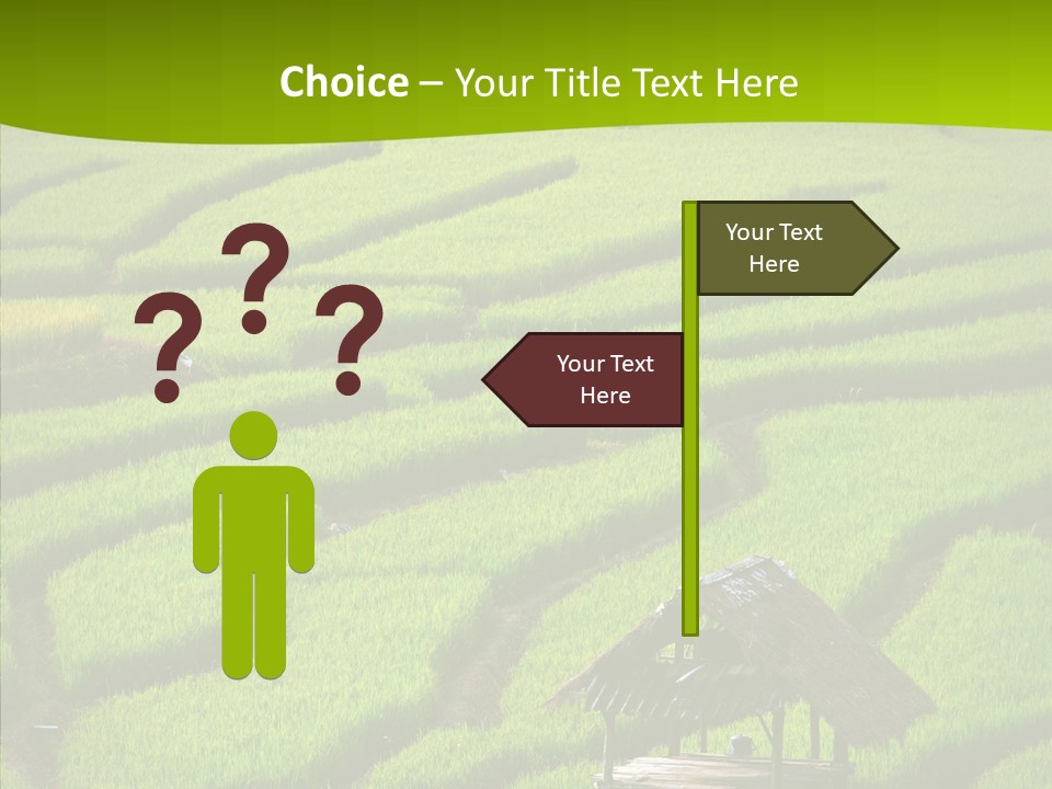 Green Steps Food PowerPoint Template