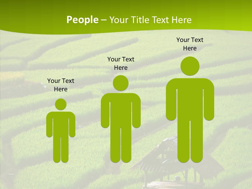 Green Steps Food PowerPoint Template