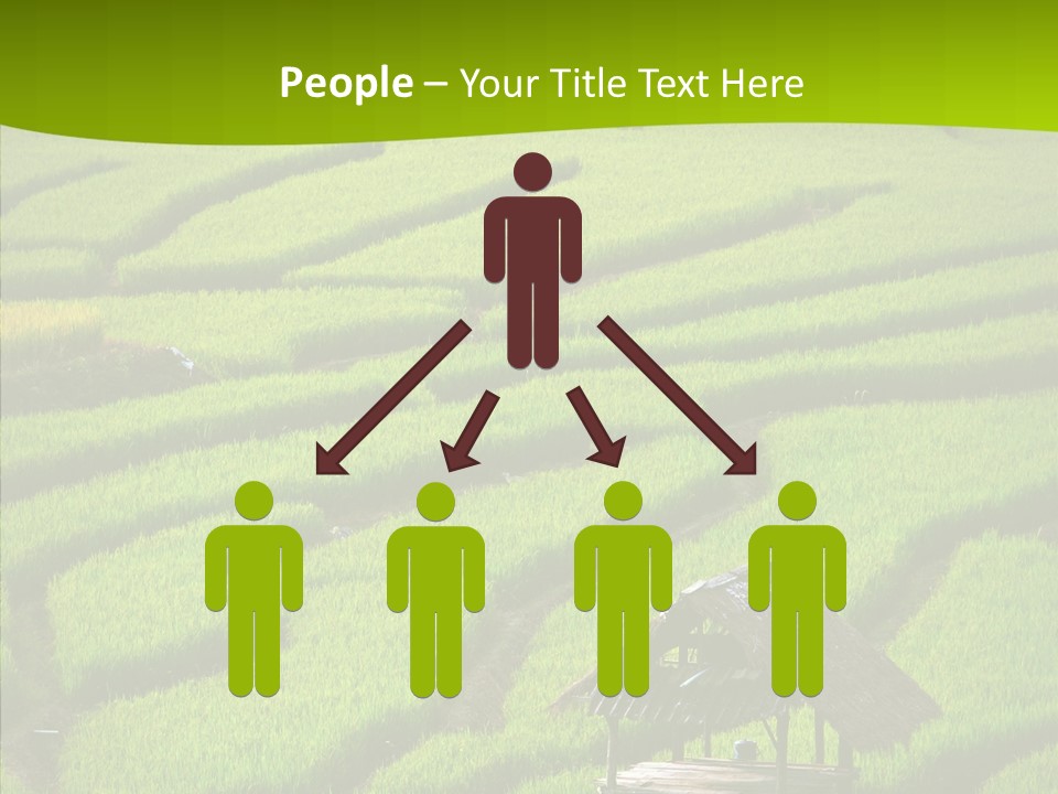 Green Steps Food PowerPoint Template