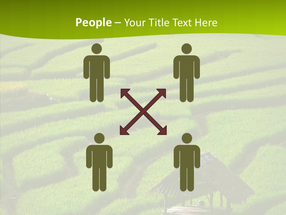 Green Steps Food PowerPoint Template