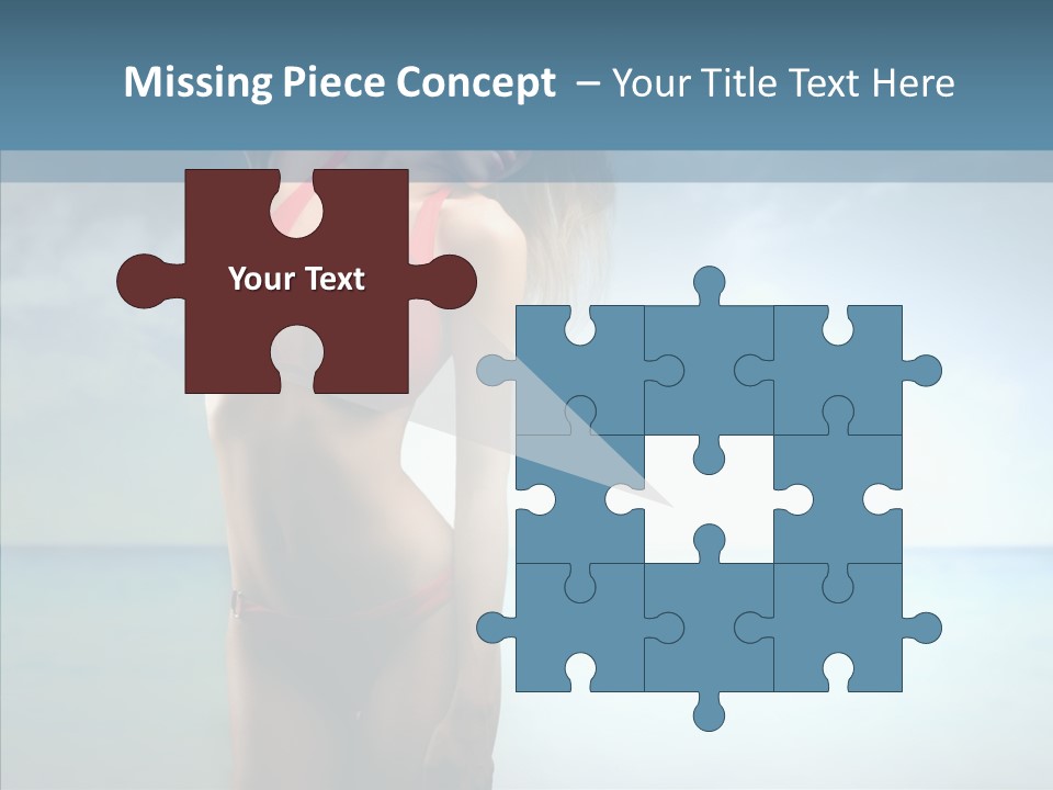 Sexy Water Holiday PowerPoint Template