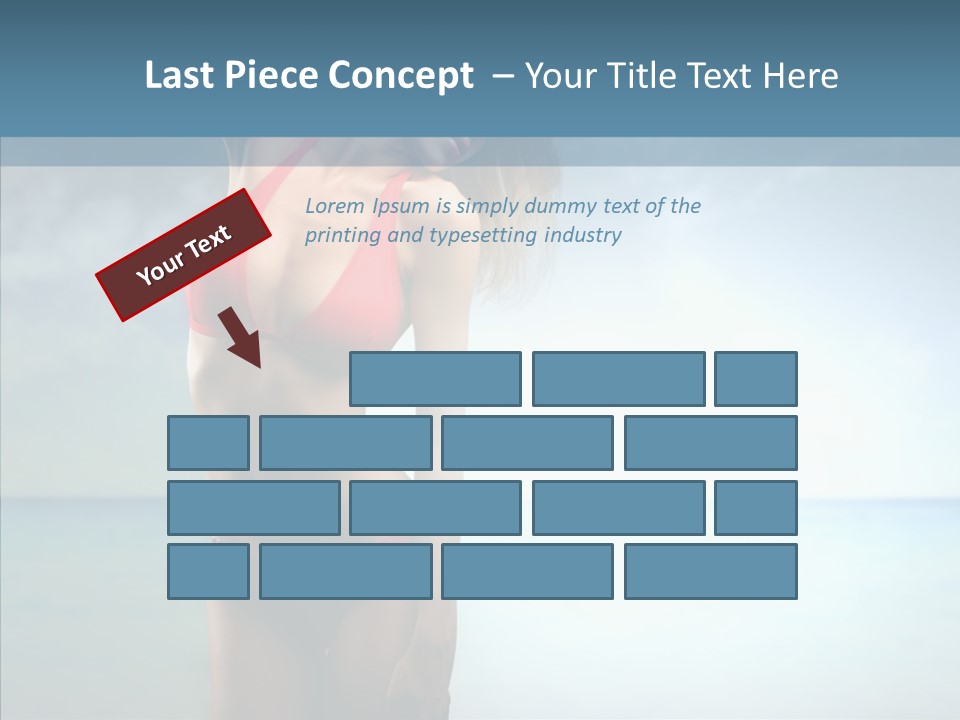 Sexy Water Holiday PowerPoint Template