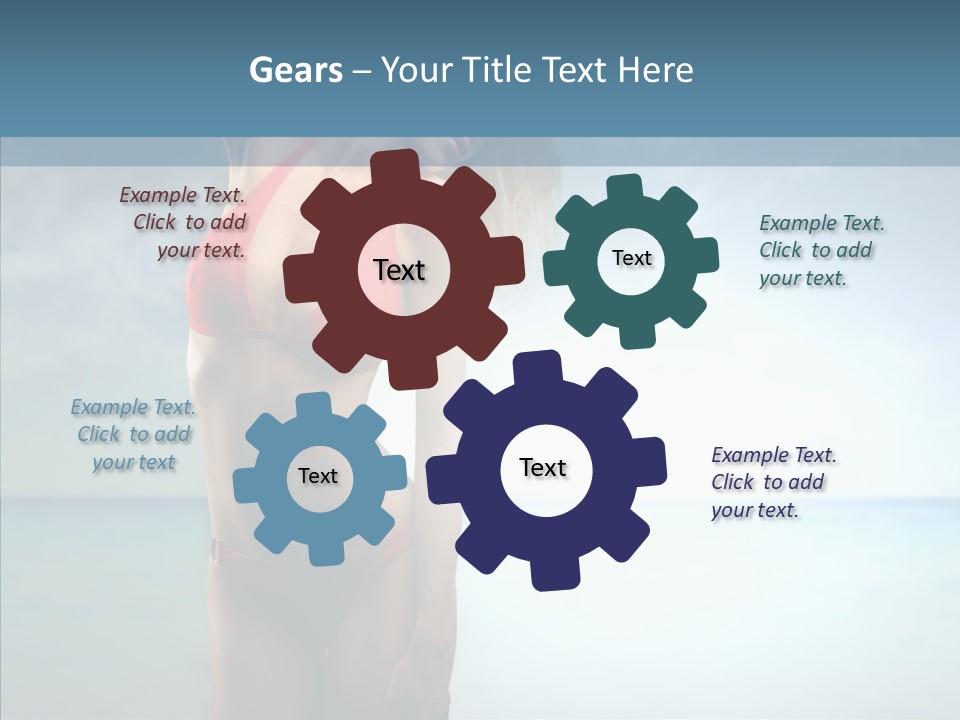 Sexy Water Holiday PowerPoint Template