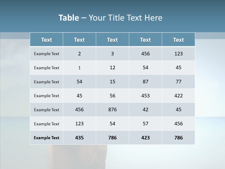 Sexy Water Holiday PowerPoint Template