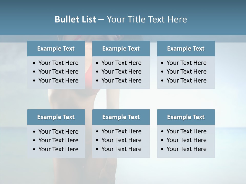 Sexy Water Holiday PowerPoint Template