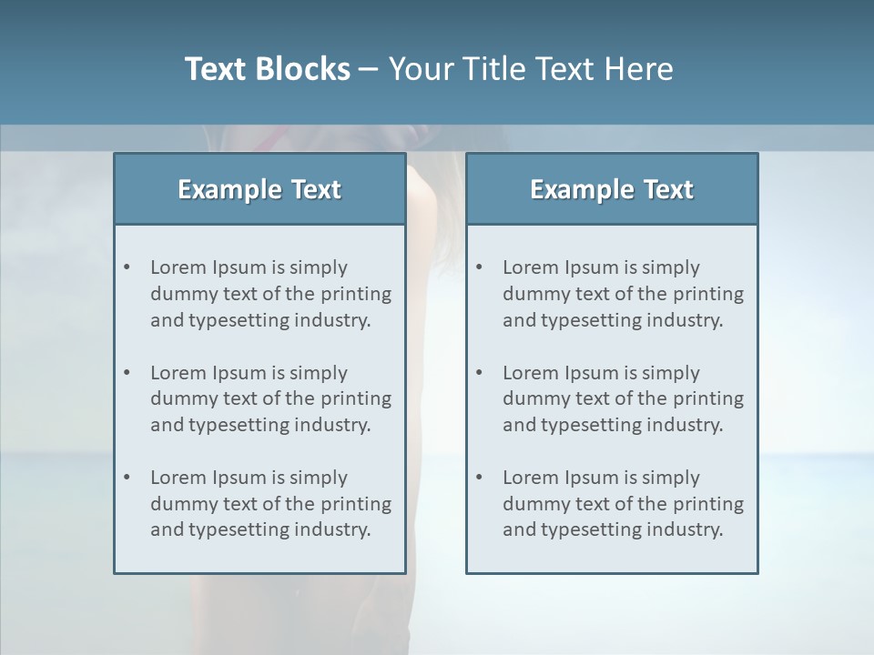 Sexy Water Holiday PowerPoint Template