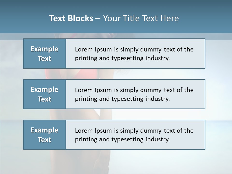 Sexy Water Holiday PowerPoint Template