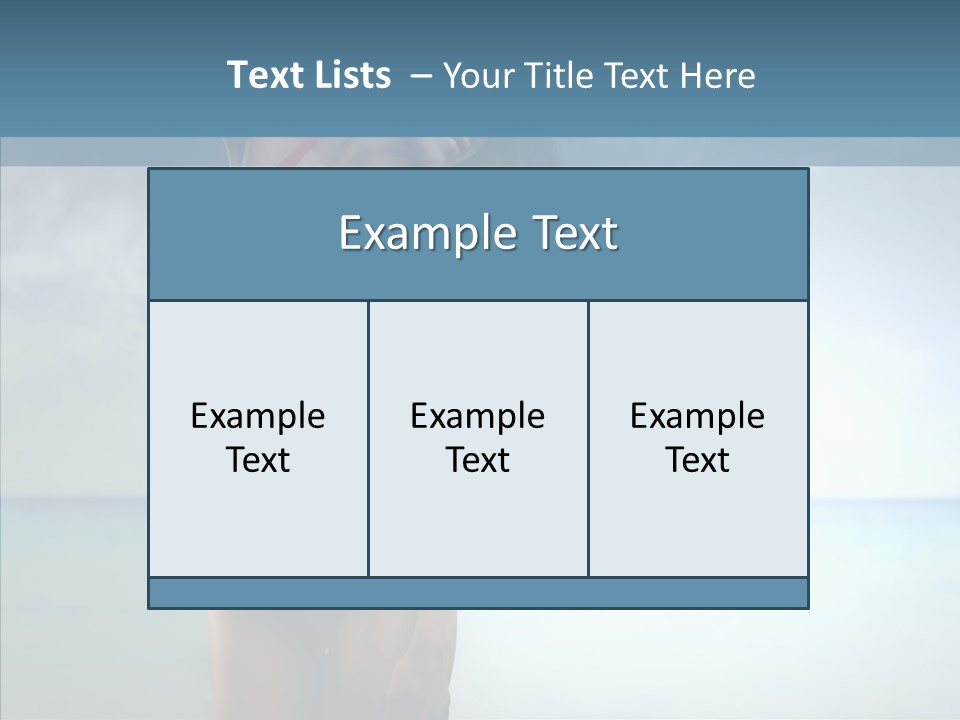 Sexy Water Holiday PowerPoint Template
