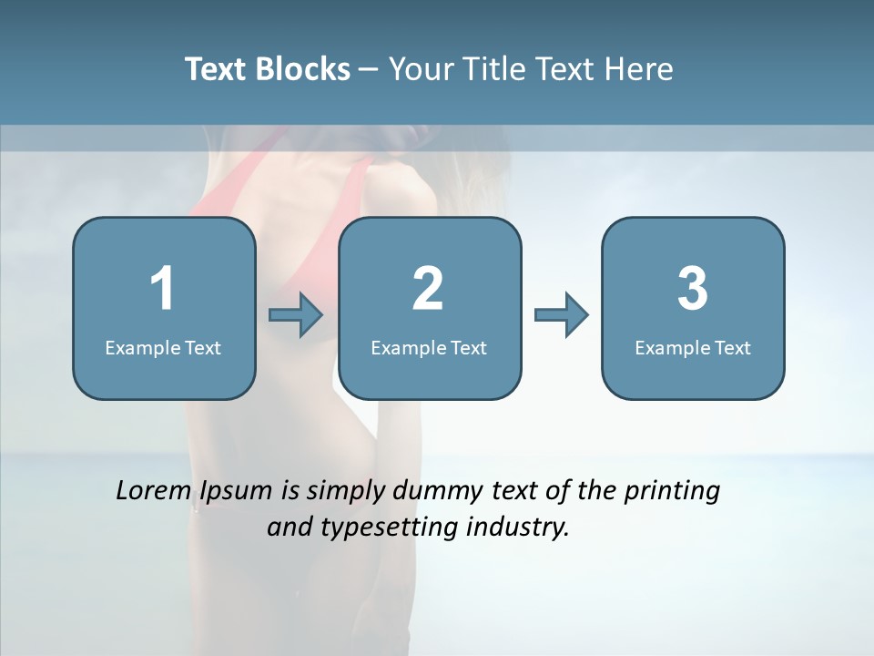 Sexy Water Holiday PowerPoint Template