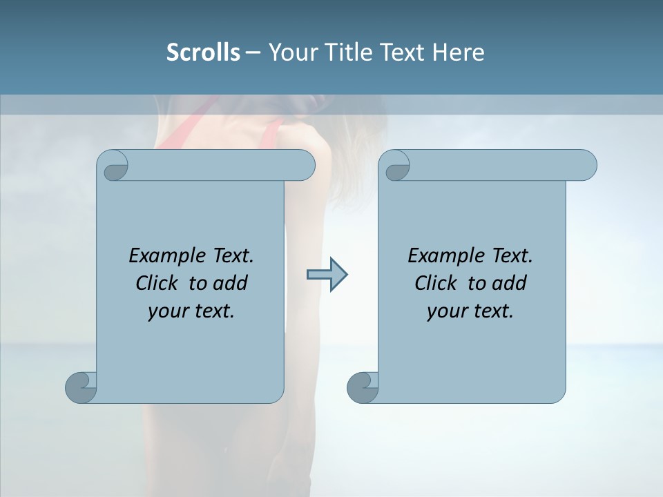 Sexy Water Holiday PowerPoint Template