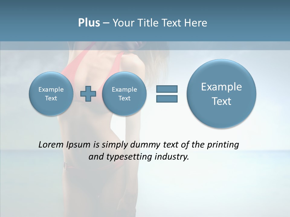 Sexy Water Holiday PowerPoint Template