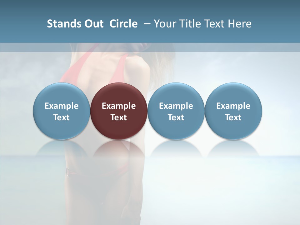 Sexy Water Holiday PowerPoint Template