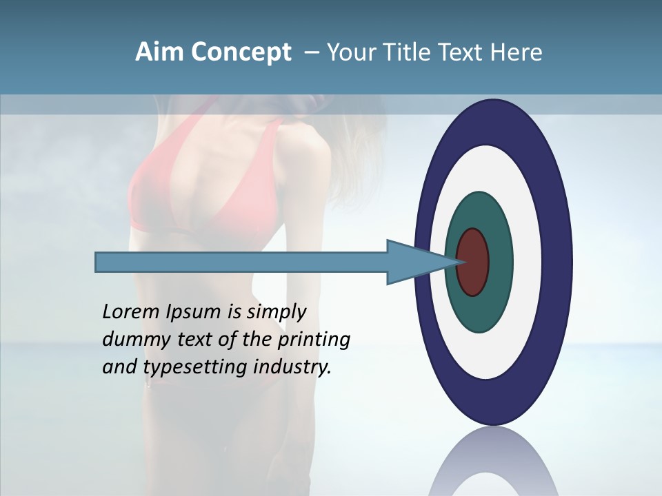 Sexy Water Holiday PowerPoint Template