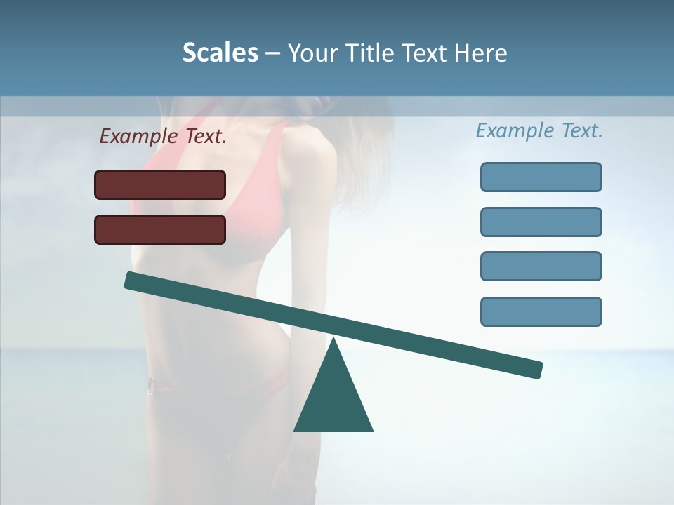 Sexy Water Holiday PowerPoint Template