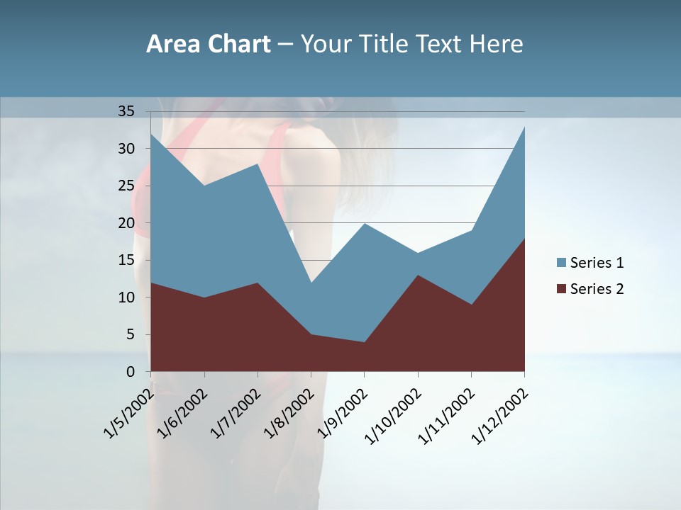Sexy Water Holiday PowerPoint Template