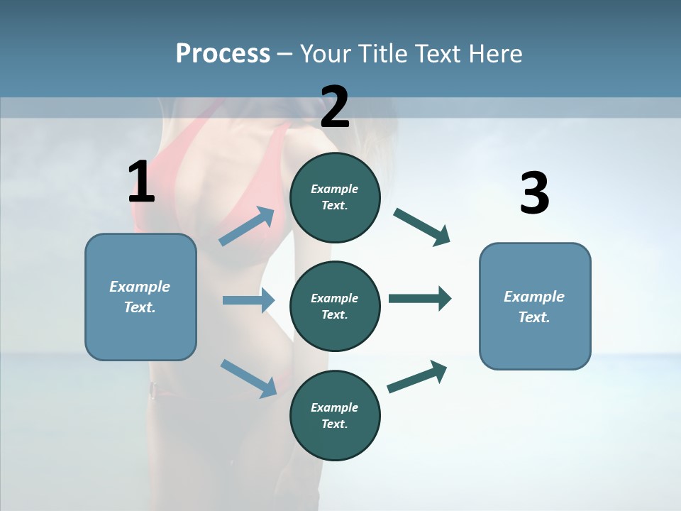 Sexy Water Holiday PowerPoint Template