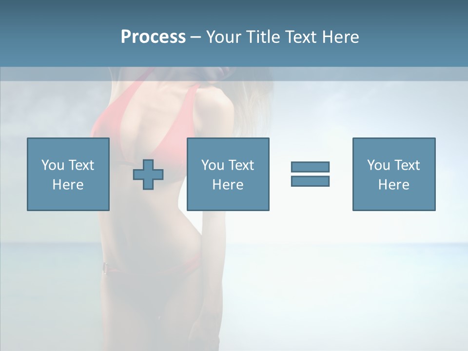 Sexy Water Holiday PowerPoint Template