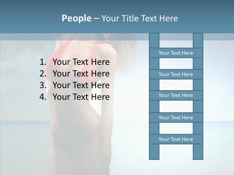 Sexy Water Holiday PowerPoint Template