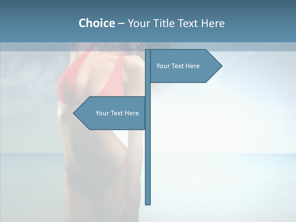 Sexy Water Holiday PowerPoint Template