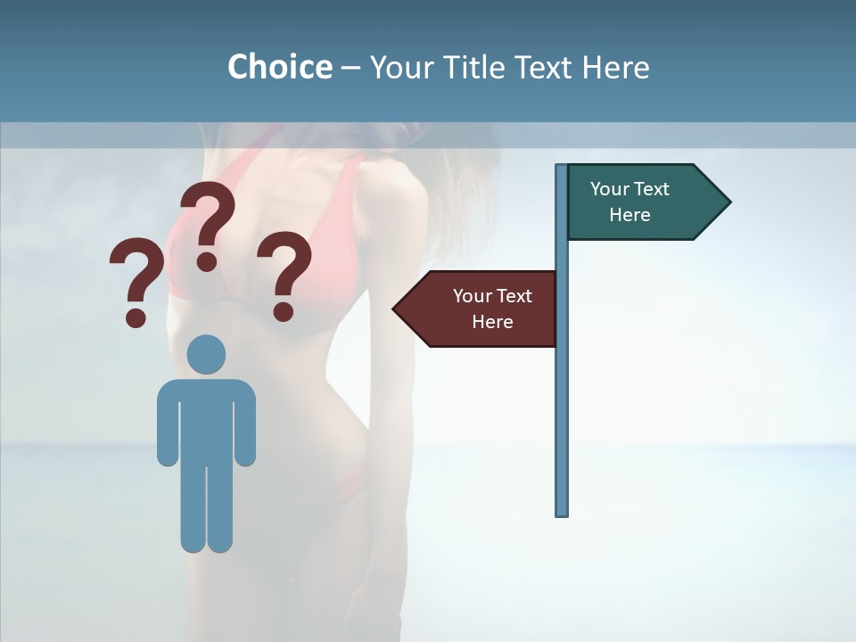 Sexy Water Holiday PowerPoint Template