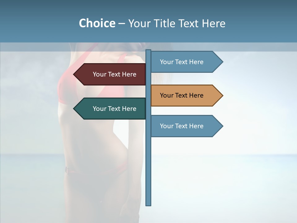 Sexy Water Holiday PowerPoint Template