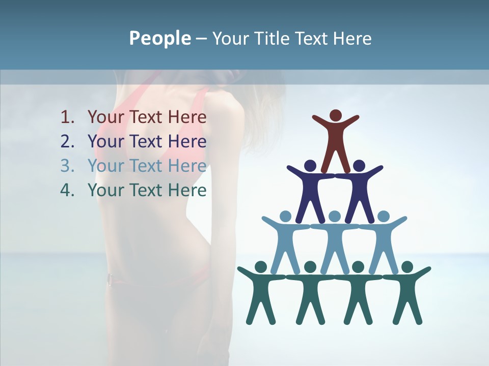 Sexy Water Holiday PowerPoint Template