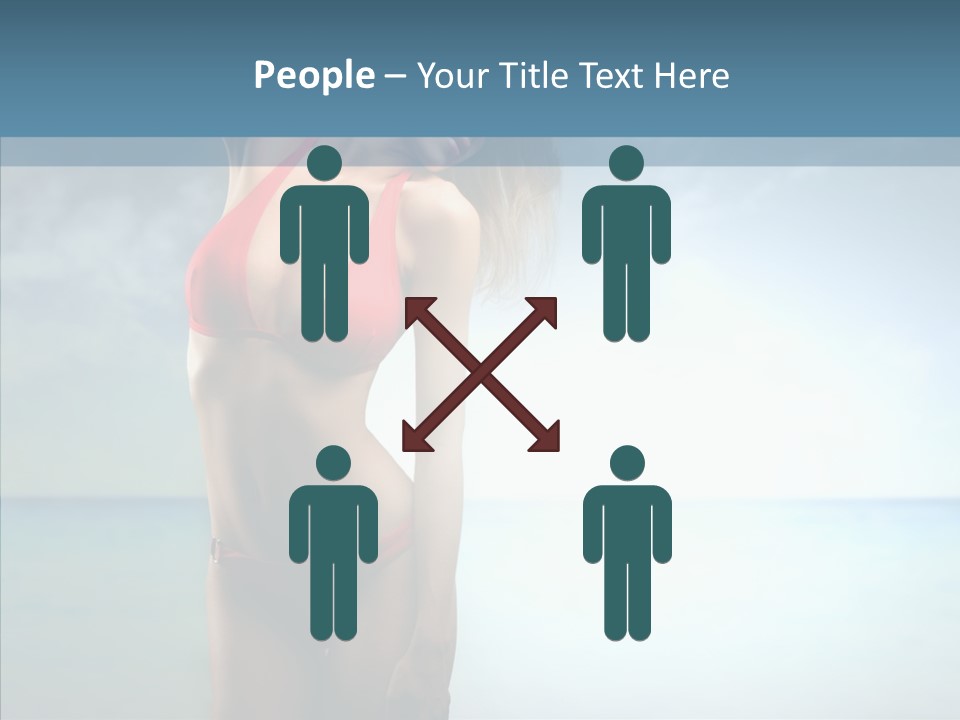 Sexy Water Holiday PowerPoint Template