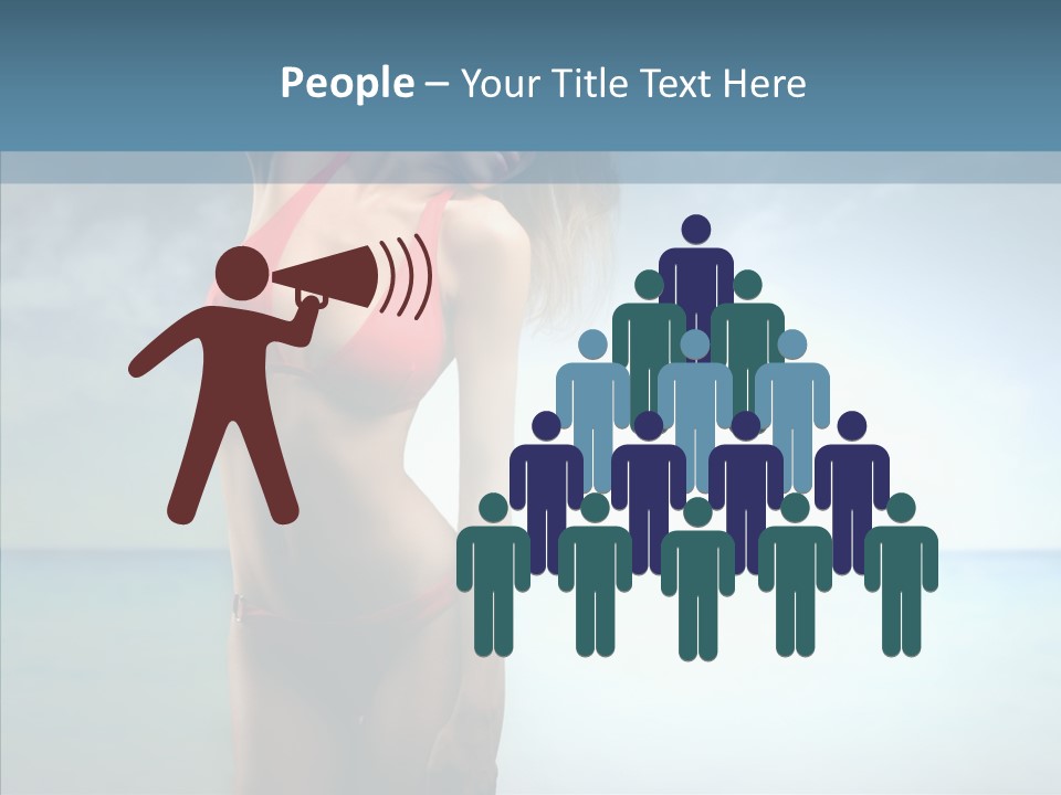 Sexy Water Holiday PowerPoint Template