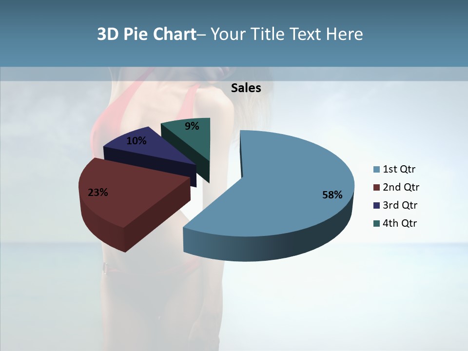 Sexy Water Holiday PowerPoint Template