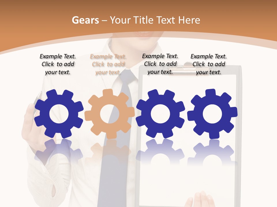 Human Management Bu Ine PowerPoint Template