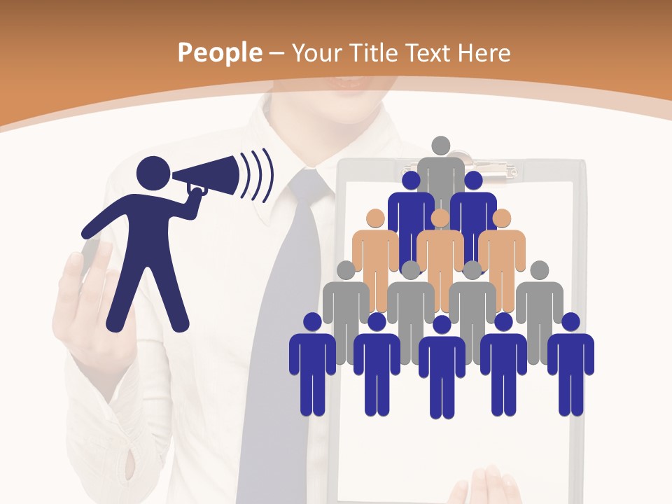 Human Management Bu Ine PowerPoint Template