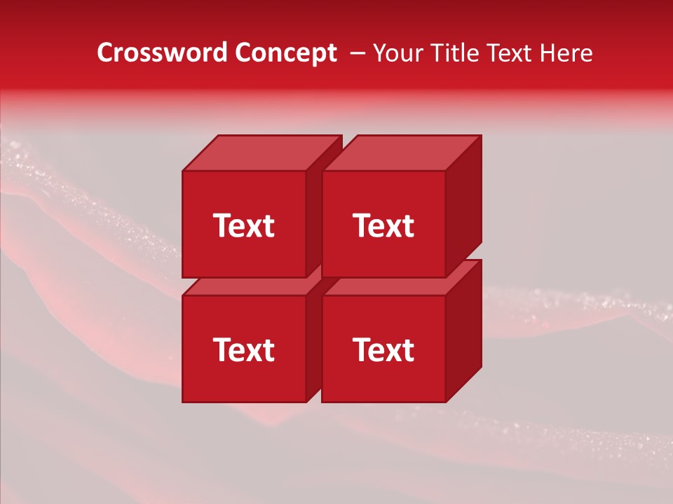 Beauty Dewdrops Red PowerPoint Template