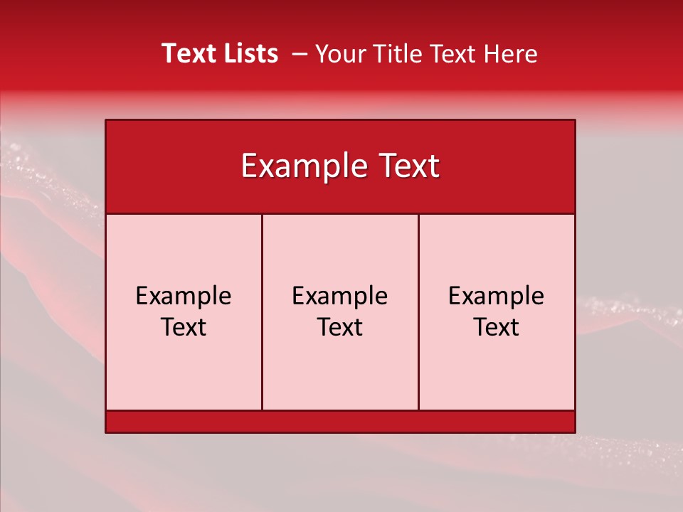 Beauty Dewdrops Red PowerPoint Template