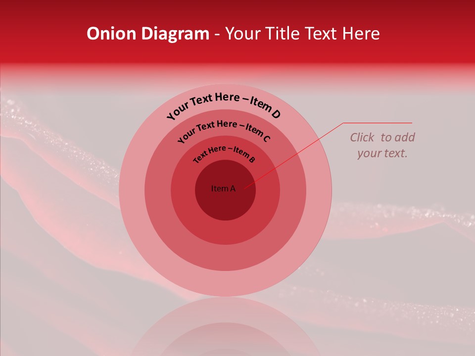 Beauty Dewdrops Red PowerPoint Template