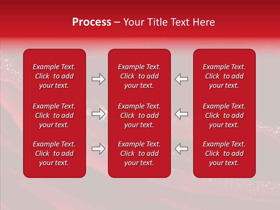 Beauty Dewdrops Red PowerPoint Template