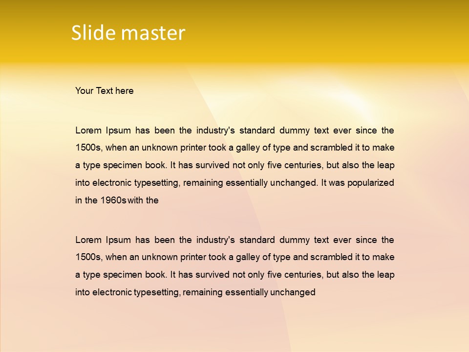 Gradient Shining Abstraction PowerPoint Template