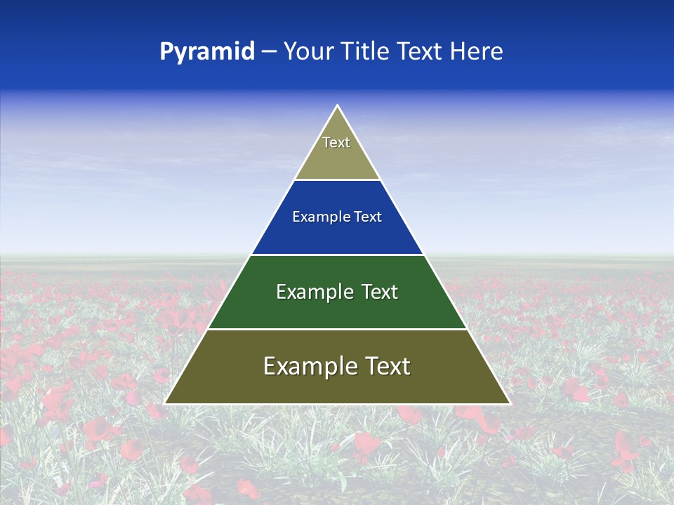 Red Grass Landscape PowerPoint Template