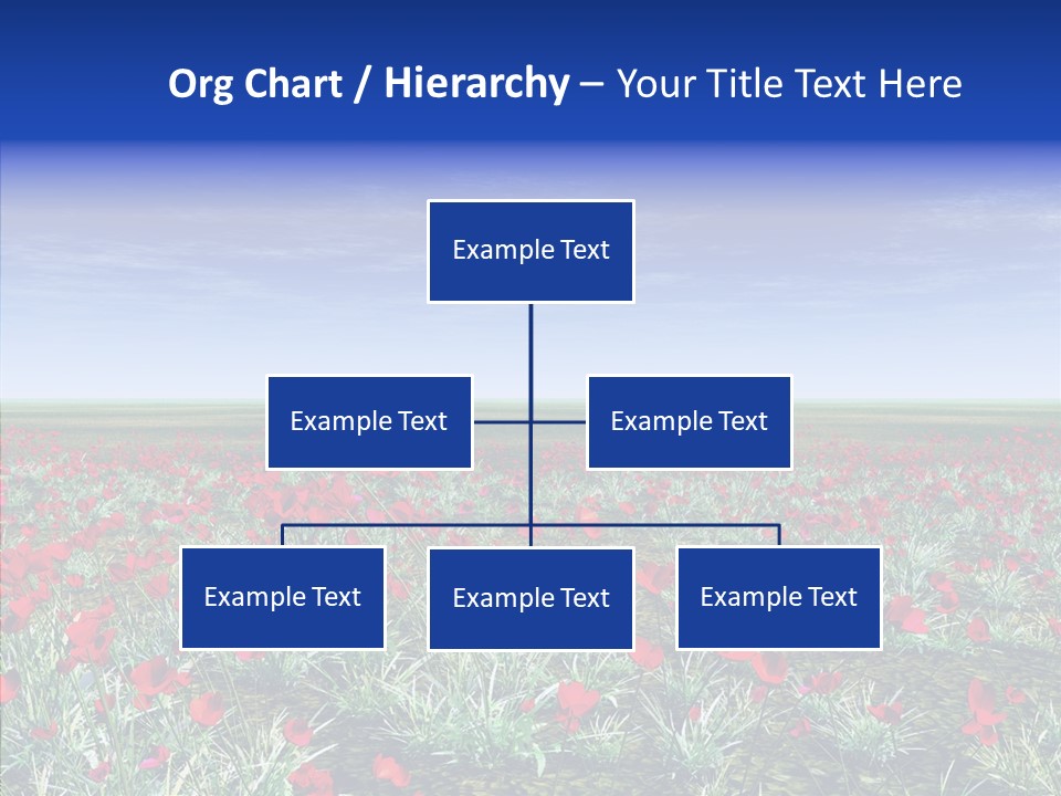 Red Grass Landscape PowerPoint Template
